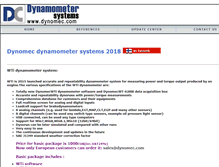 Tablet Screenshot of dynomec.com
